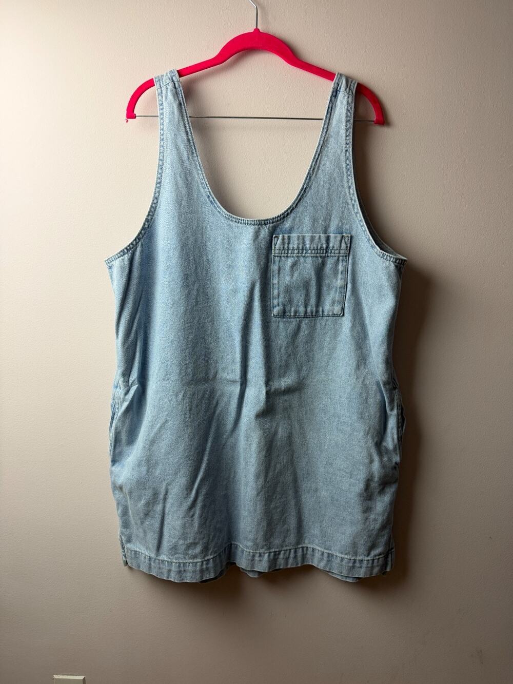 Universal Thread Large Denim Romper Dress Sz. L - Never Worn - (prewashed)